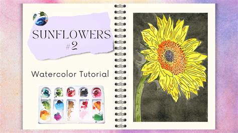 Image result for Watercolour Sunflower Tutorial