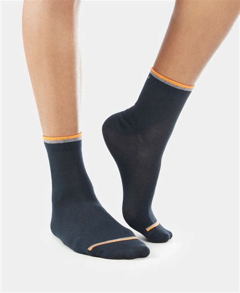 Buy Compact Cotton Ankle Length Socks With StayFresh Treatment - Black ...