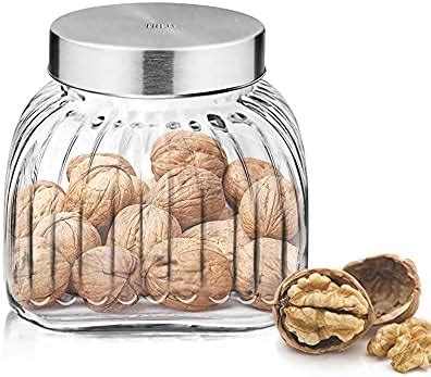 Buy Treo By Milton Bruno Glass Storage Jar, 2500 ml (Transparent ...
