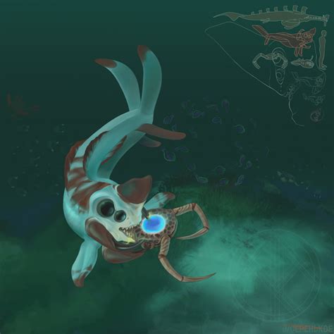 Juvenile reaper leviathan. (2/5) : r/subnautica