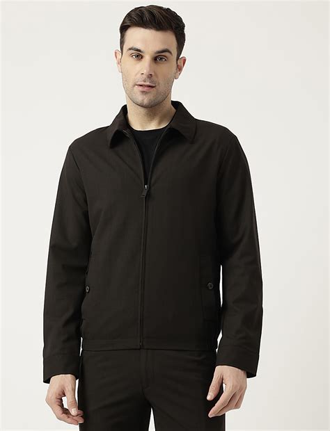 Buy Slim Fit Striped Spread Collar Jacket at Marks & Spencer