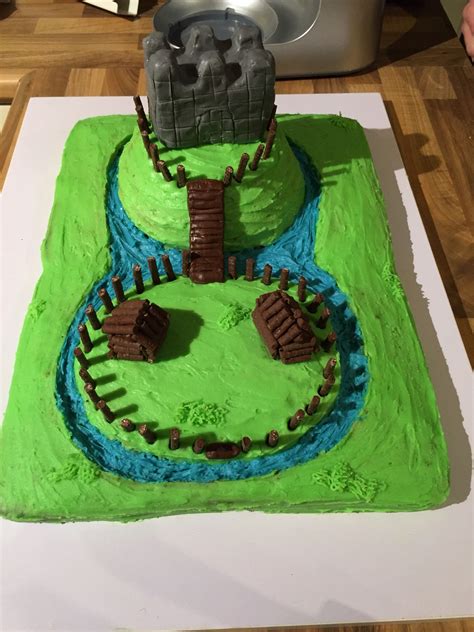 Motte and Bailey Castle Cake