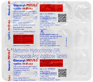 Glucoryl Mv 1/0.3 Tablet 15: Uses, Side Effects, Price & Substitutes