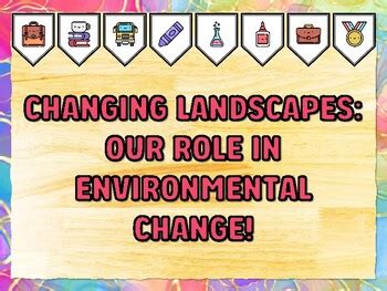 CHANGING LANDSCAPES: OUR ROLE IN ENVIRONMENTAL CHANGE! Grade 7 And 8 ...