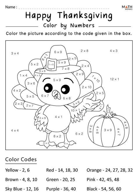 Image result for First Grade Thanksgiving Math Worksheets
