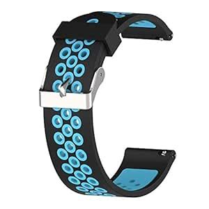 Oboe 20mm Universal Strap Double Color Sports Silicone Pin Hole Design ...