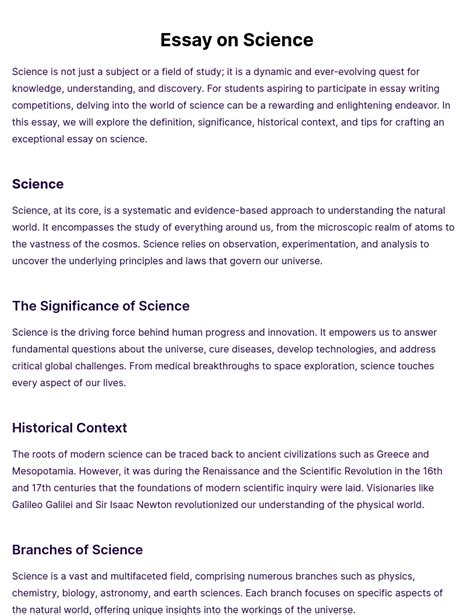 Image result for Science Writing Examples