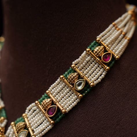 Exclusive Viha Pearl Polki Necklace | Limited Editions