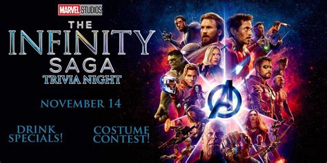 Marvel Infinity Saga Trivia Night at Britannia Arms Almaden!, Britannia ...