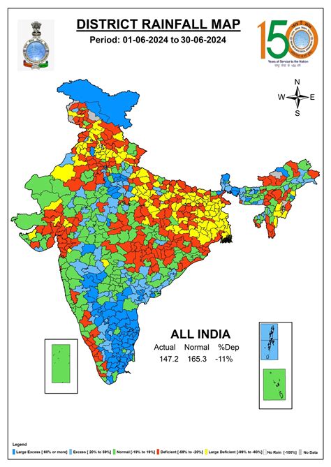 June 2024: District wise rainfall in India’s SW Monsoon – SANDRP