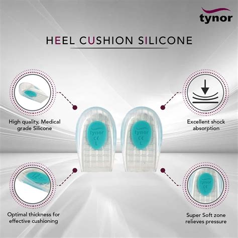 Buy TYNOR HEEL CUSHION SILICONE ( COMFORTABLE ODORLESS PAIN RELIEF ...