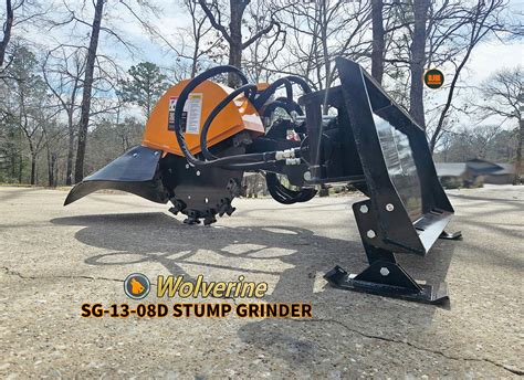Wolverine SG-13-08D Skid Steer Stump Grinder – GJM Equipment Sales