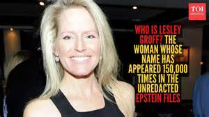 Who is Lesley Groff? The woman whose name has appeared 150,000 times in ...
