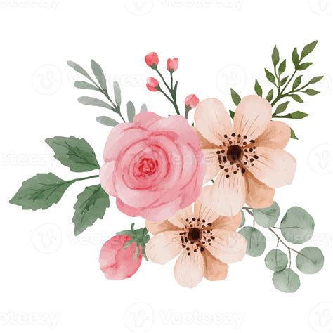 Flower pink rose, floral bouquet Clip art Element Transparent ...