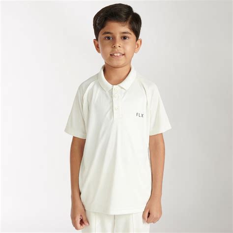 Buy Kid's Quick Dry Cricket T-Shirt, White Online | Decathlon