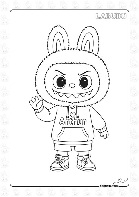 Cute Labubu Coloring Sheets