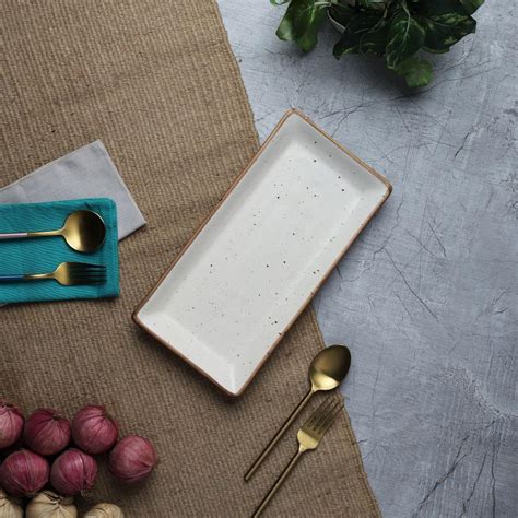 Ceramic Aesthetic Beige Platter – The Decor Mart