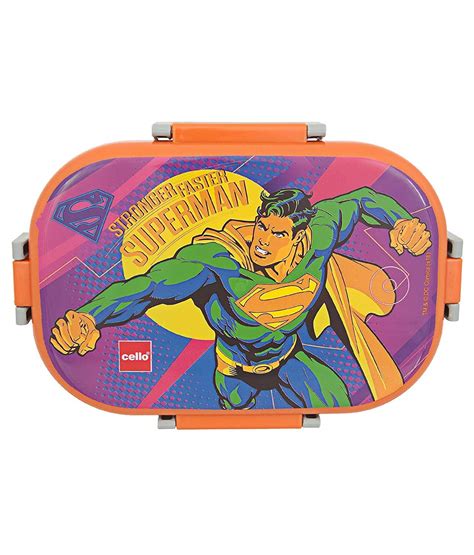 Cello Feast Insulated Lunch Box(with Steel Inner),Superman Print ...