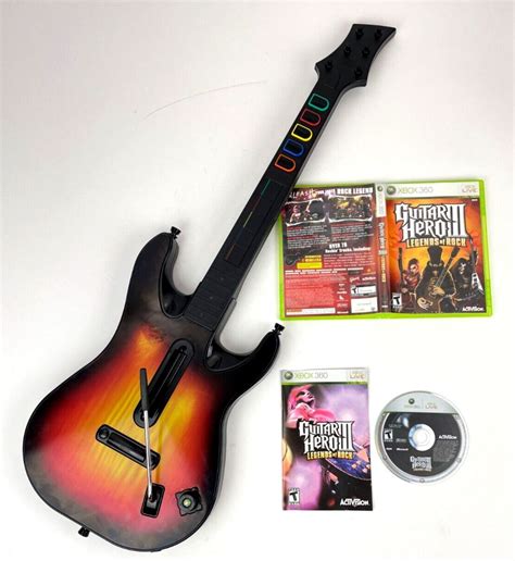Rock Games, Wireless Controller, Guitar Hero, Xbox 360, Sunburst, Video ...