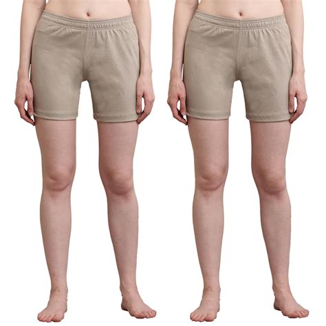 Buy Jhilora Women's Hosiery Cotton Multi-Coloured Shorts with Draw ...