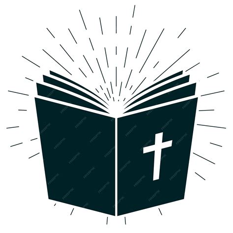 Open Bible Silhouette