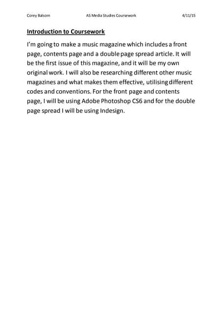 Image result for Coursework Introduction Example