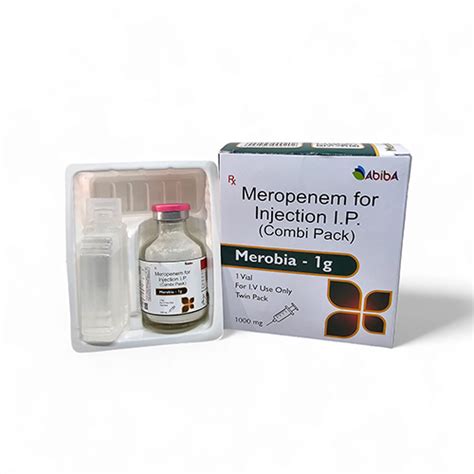 MEROBIA-1gm Injections Abiba Pharmacia Pvt. Ltd.