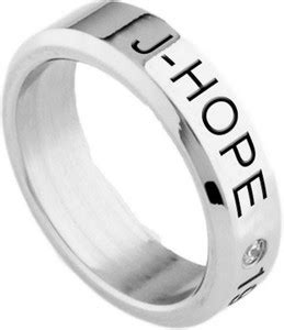 University Trendz BTS Bangton Jhope Stone Craved White Adonis Ring For ...
