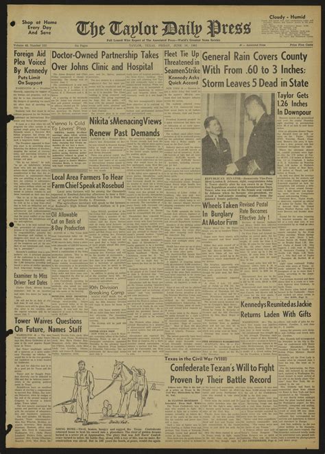 The Taylor Daily Press (Taylor, Tex.), Vol. 48, No. 155, Ed. 1 Friday ...