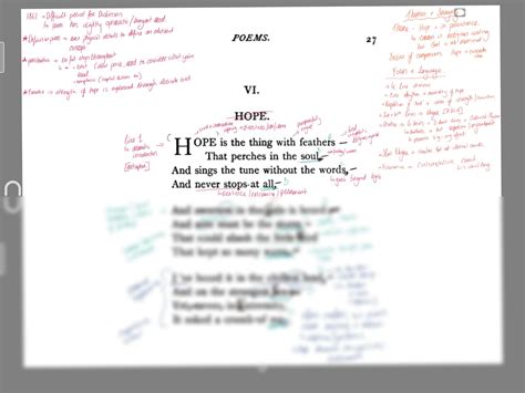 SOLUTION: hope is the thing with feathers annotated - Studypool