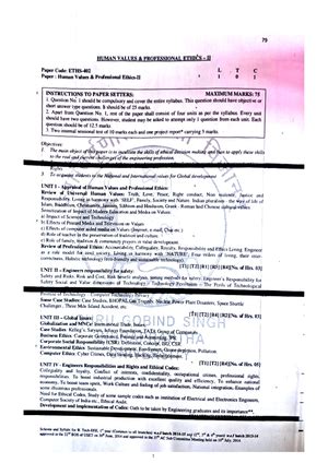 Human Values Unit 4 - UNIT 4 Engineer's Responsibilities and Rights and ...