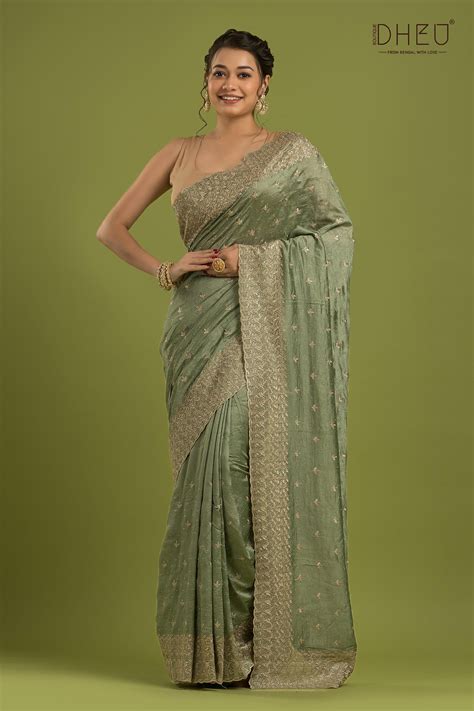 Designer Georgette Saree | Dheu