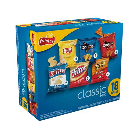 Frito Lay Frito-Lay Snacks Classic Mix Chips Variety Pack, Doritos, Lay ...