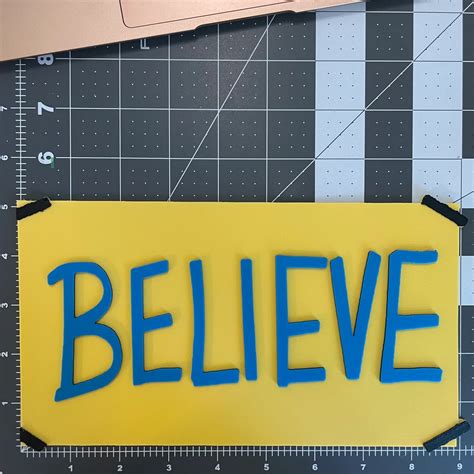 STL file Ted Lasso Inspired "Believe" Sign - 3D Printed Model 🪞・Design ...