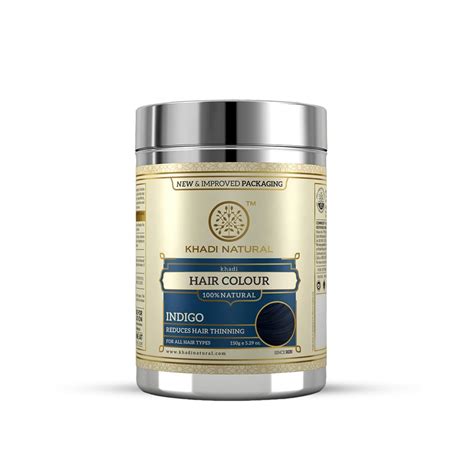 Buy Khadi Natural Herbal hair Color -Indigo|Herbal Hair Colour | Hides ...