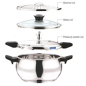 Vinod 18/8 Stainless Steel Magic Pressure Cooker