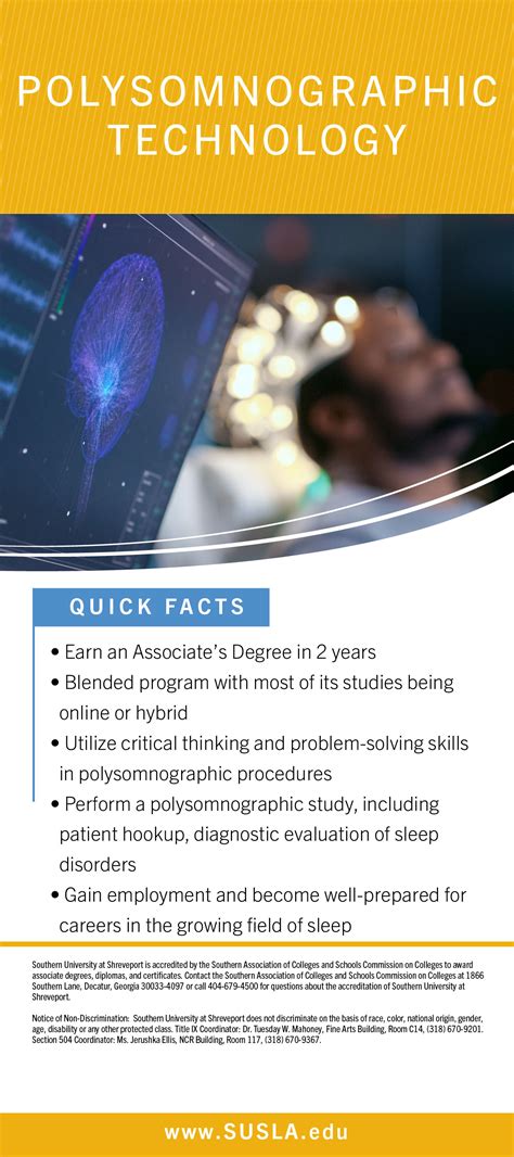 Polysomnographic Technology | Southern University Shreveport Louisiana