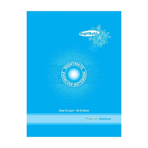 RightMate Regular Exercise Notebook 58 gsm 160 pages three line ...