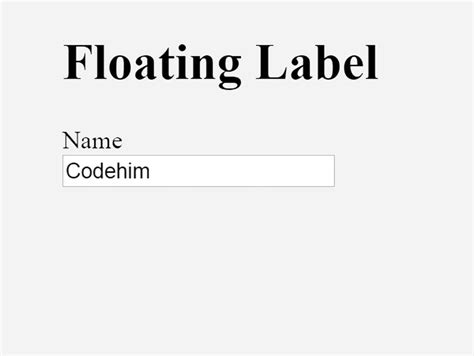 Image result for Floating Label JavaScript