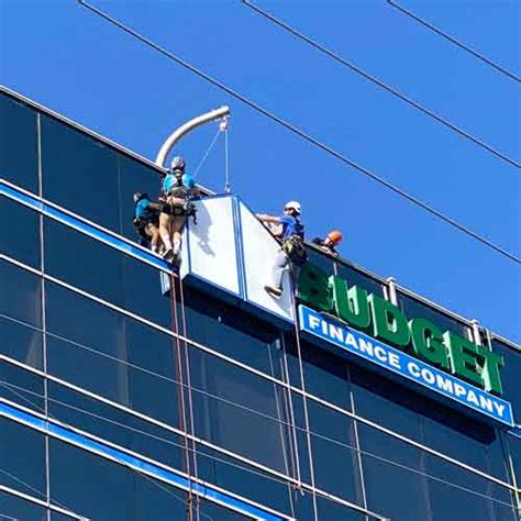 Image result for Sign High-Rise Installation