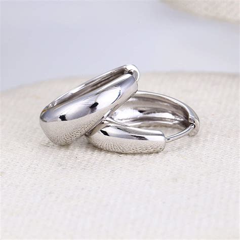 Buy Silver Kaju Bali Salman Khan Style Hoop Ear Studs For Men and women ...