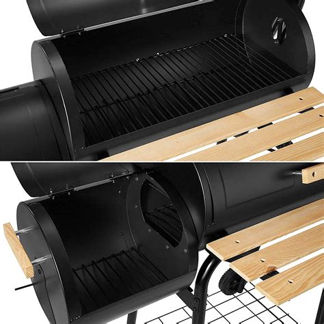 BillyOh Charcoal BBQ Grill with Smoker Barbecue Offset Steel Barrel ...