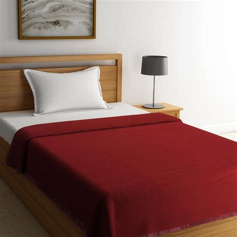 Buy PORTICO New York Serenity Solid Double Blanket - 220 x 240 cm from ...