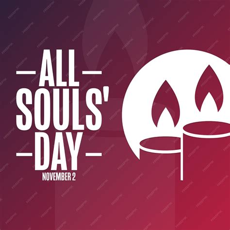 Premium Vector | All Souls' Day November 2 Holiday concept Template for ...
