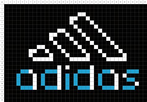 Logo Adidas • Pixel Art