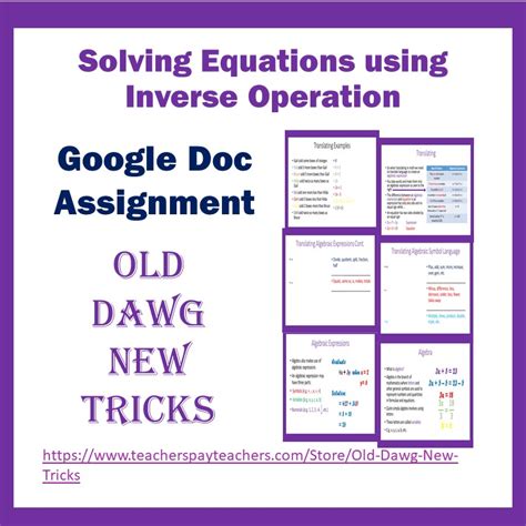 Solving Equations with Inverse Operations 的图像结果