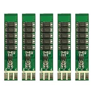 Acxico 5Pcs 1S 3.7V 10A 18650 Charger PCB BMS Protection Board for ...