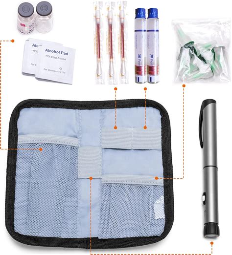 Buy BAFASO Hard Insulin Cooler Travel Case with 2 Ice Packs, Insulin ...