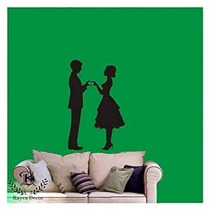 Kayra Decor Sweetheart Love Couple Wall Design Stencils for Wall ...