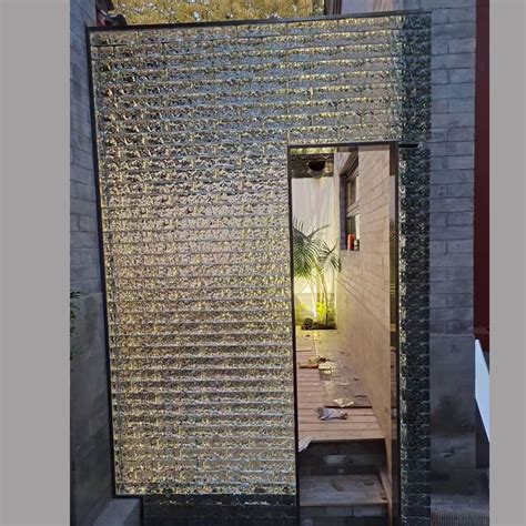 Glass Brick 50*100*200mm Bubble Solid Glass Exterior Decoration Wall ...